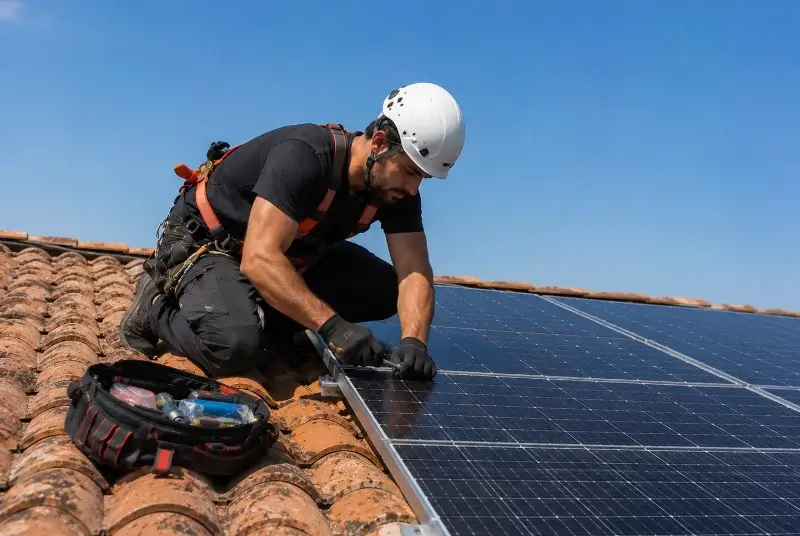 Maintenance et monitoring de panneaux solaires à Lourquen