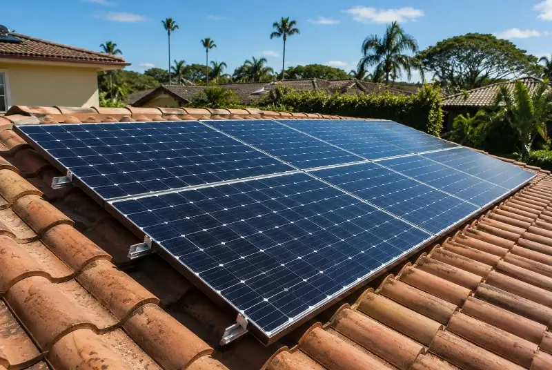 Installation de panneaux solaires à Lourquen